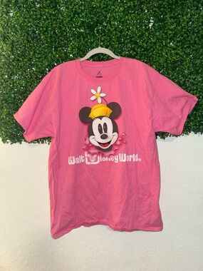 Disneyland Pink Minnie Mouse T-Shirt Size Large